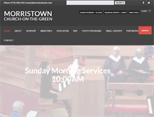 Tablet Screenshot of morristownumc.org